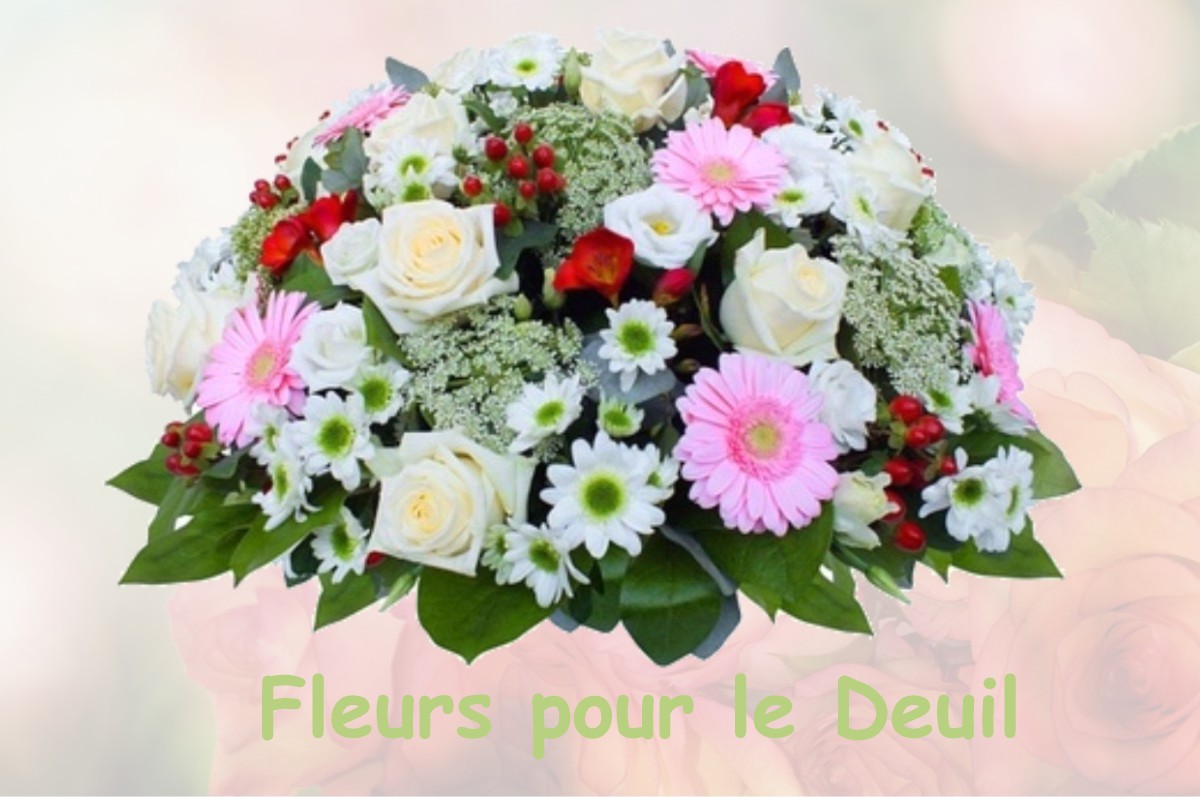 fleurs deuil SAINT-CHEF